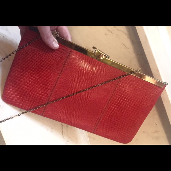 Red unique true vintage 1960s pinup bag♥️ - Picture 2 of 8